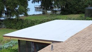 A flat roof under roof repair by ANC Roofing Inc. in Winter Garden, FL