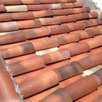 Close up of tile roofing