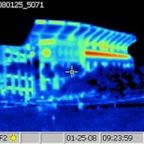 Infrared image of a commercial building