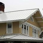 Metal roof top on a residential home