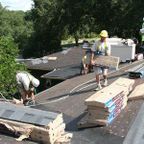 ANC roofers installing a shingle rooftop