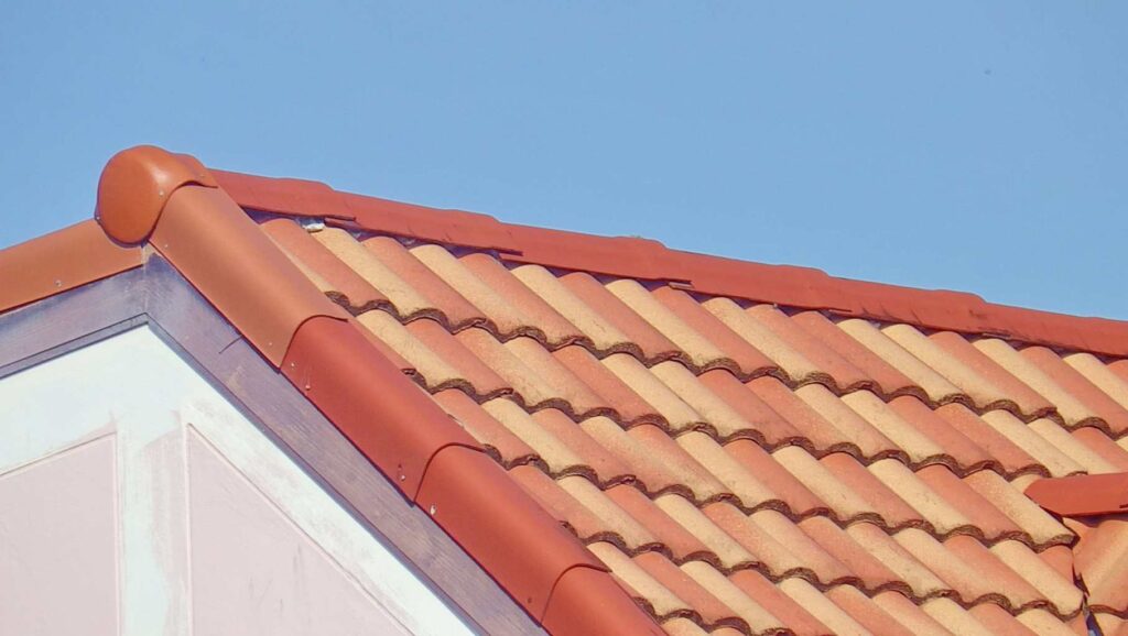 Close-up of a Mediterranean-style red tile roof in Orlando, FL, expertly installed and maintained.